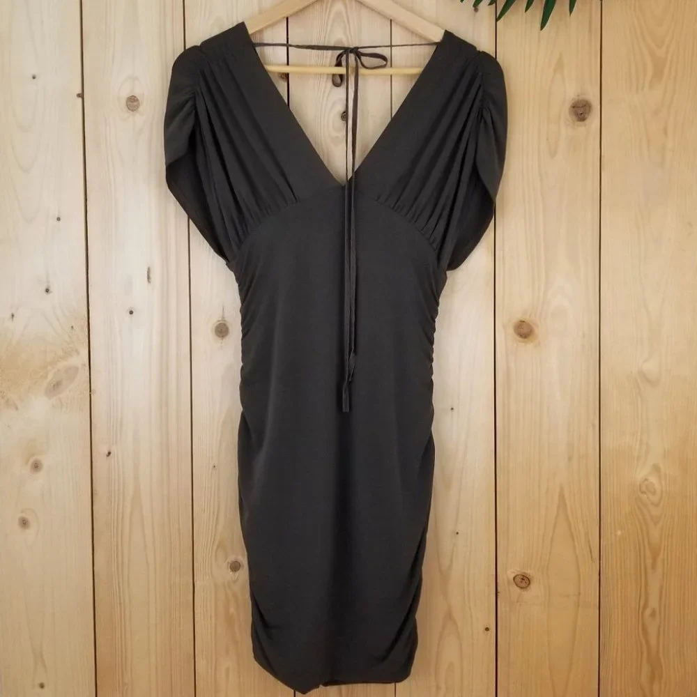 Playboy Ruched Bodycon Dress - Picture 4 of 9